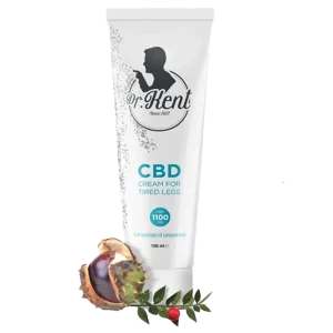 CBD Crème Dr. Kent Voor Vermoeide Benen 1100mg Tube 100ml