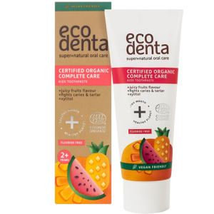 Ecodenta  Kindertandpasta Zonder fluoride  Fruitsmaak